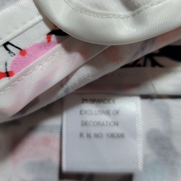 Berek Jacket Womens Large White Flower Pop Stretch Bling Zipper Short Pockets - Picture 8 of 14